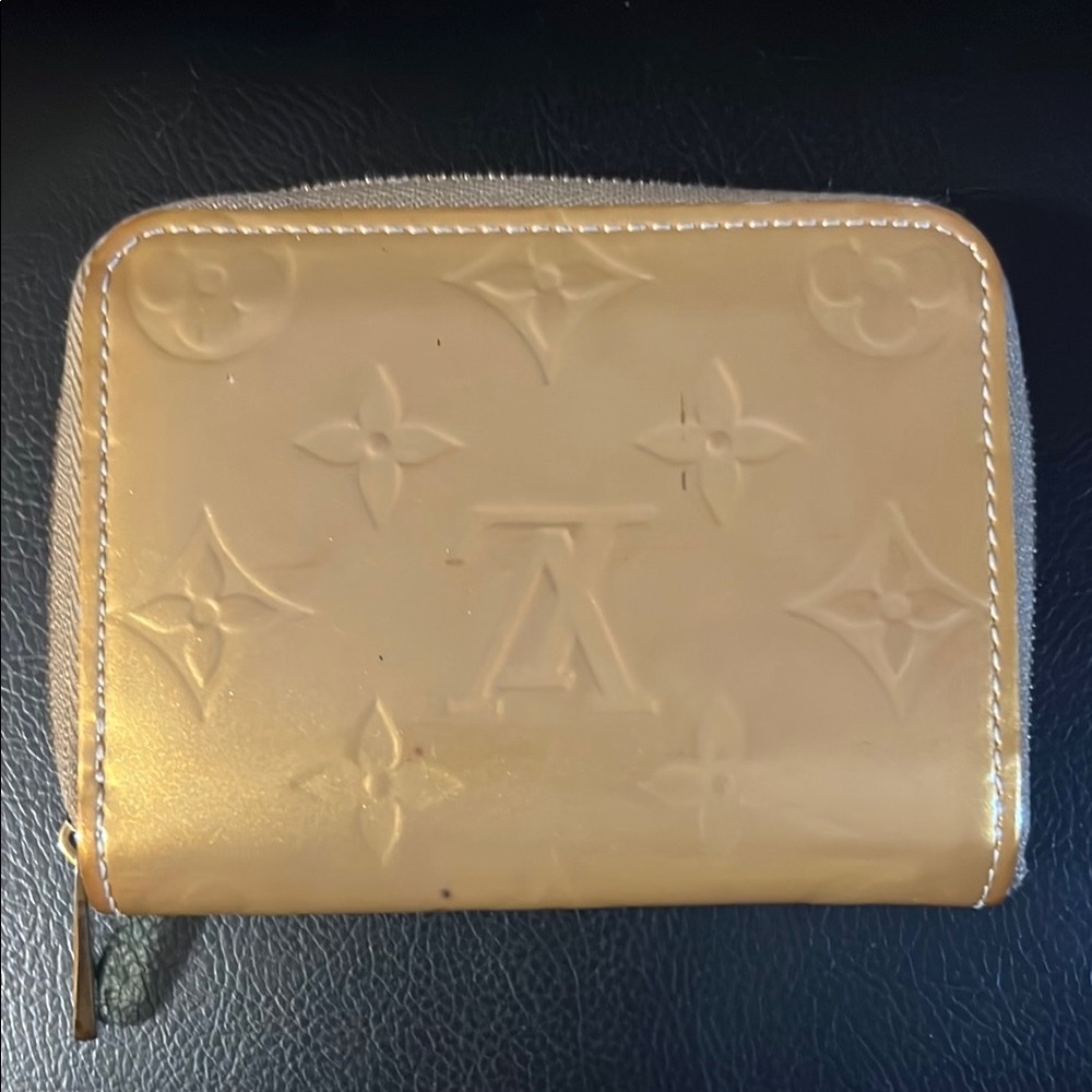 Louis Vuitton Embossed Gold Wallet
